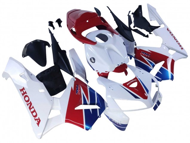 Carenado Moto Honda CBR600RR 2005-2006 - Blanco Rojo Azul HRC Fabricantes
