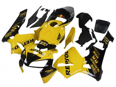 Carenados Moto Honda CBR600RR 2005-2006 - Amarillo Negro Repsol Fabricantes