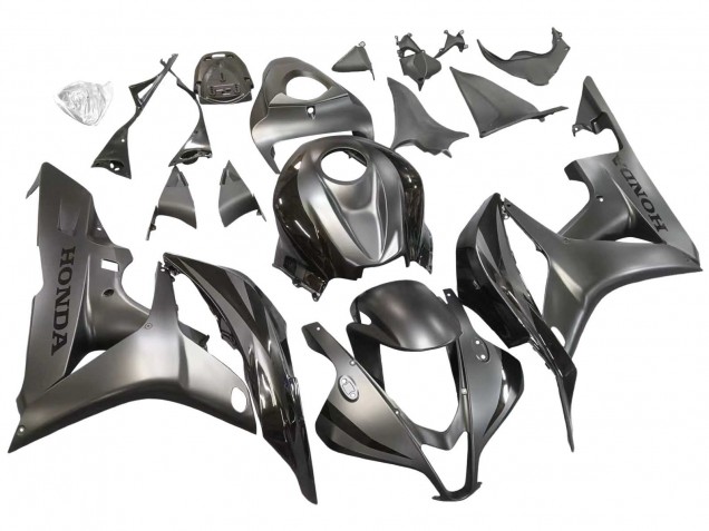 Carenado Moto Honda CBR600RR 2007-2008 - Plata Negro Brillante Fabricantes