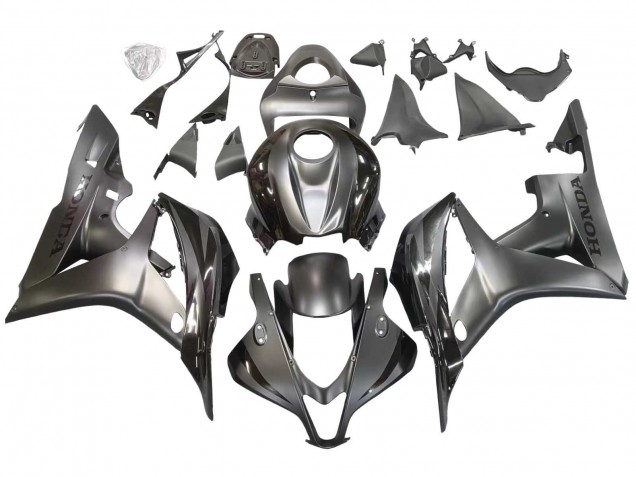 Carenado Moto Honda CBR600RR 2007-2008 - Plata Negro Brillante Fabricantes