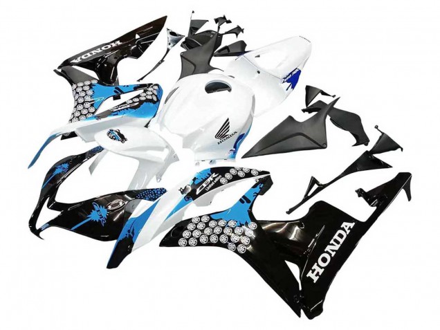 Carenados Moto Honda CBR600RR 2007-2008 - Blanco Azul Claro Negro Brillante Fabricantes