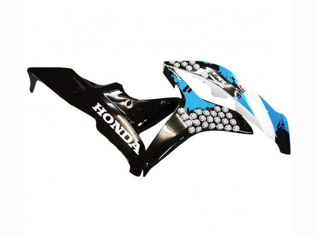 Carenados Moto Honda CBR600RR 2007-2008 - Blanco Azul Claro Negro Brillante Fabricantes