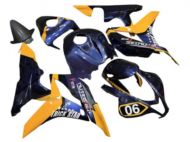 Carenados Moto Honda CBR600RR 2007-2008 - Naranja Azul Oscuro Trick Star 06 Fabricantes