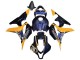 Carenados Moto Honda CBR600RR 2007-2008 - Naranja Azul Oscuro Trick Star 06 Fabricantes