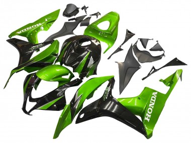 Kits Carenado Moto Honda CBR600RR 2007-2008 - Verde Negro Brillante Fabricantes