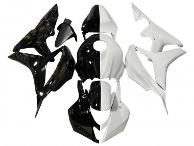 Carenados Moto Honda CBR600RR 2007-2008 - Blanco Negro Brillante Dividir Fabricantes