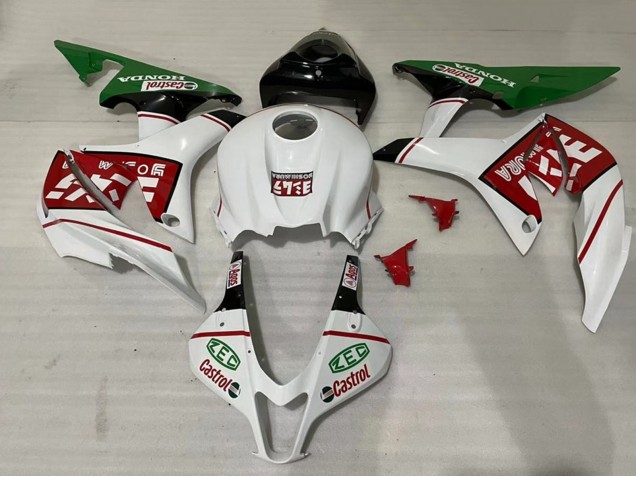 Carenados Moto Honda CBR600RR 2007-2008 - Blanco Verde Rojo Castrol Fabricantes