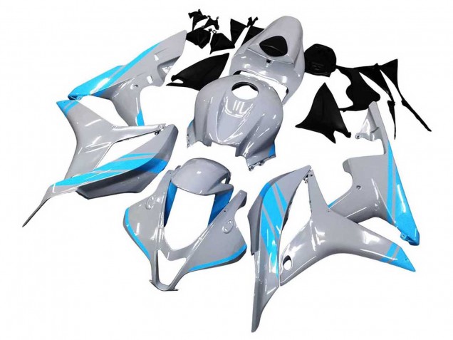 Carenados Moto Honda CBR600RR 2007-2008 - Gris Brillante Azul Claro Fabricantes