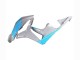 Carenados Moto Honda CBR600RR 2007-2008 - Gris Brillante Azul Claro Fabricantes