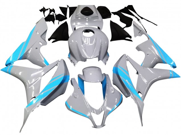 Carenados Moto Honda CBR600RR 2007-2008 - Gris Brillante Azul Claro Fabricantes