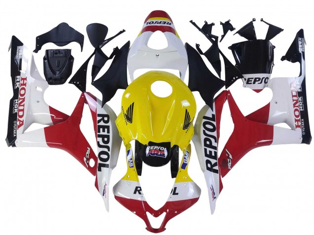Carenados Moto Honda CBR600RR 2007-2008 - Blanco Amarillo Rojo Repsol HRC Fabricantes