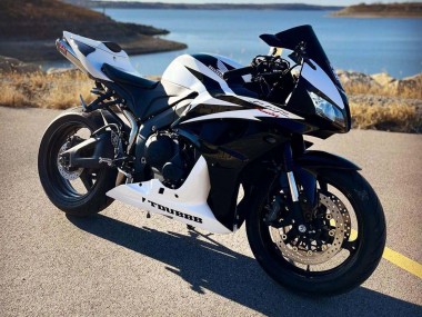Carenados Moto Honda CBR600RR 2007-2008 - Blanco Negro Carrera Fabricantes