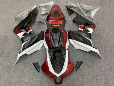 Carenados Moto Honda CBR600RR 2007-2008 - Blanco Rojo Negro Mate Fabricantes
