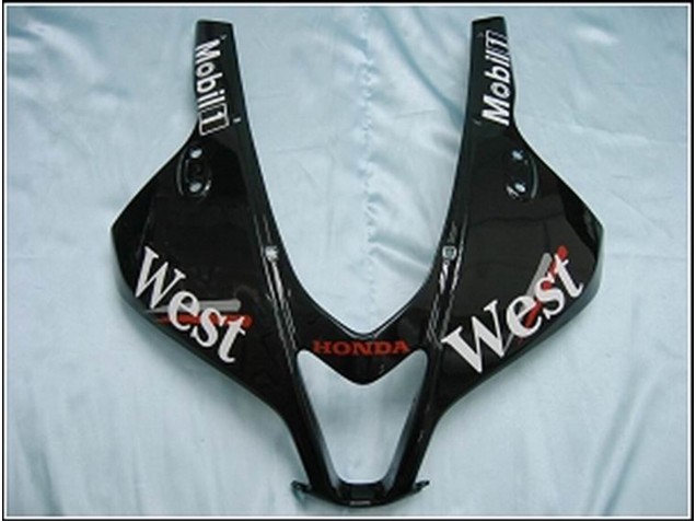 Carenados Moto Honda CBR600RR 2007-2008 - Negro Brillante Blanco West Fabricantes