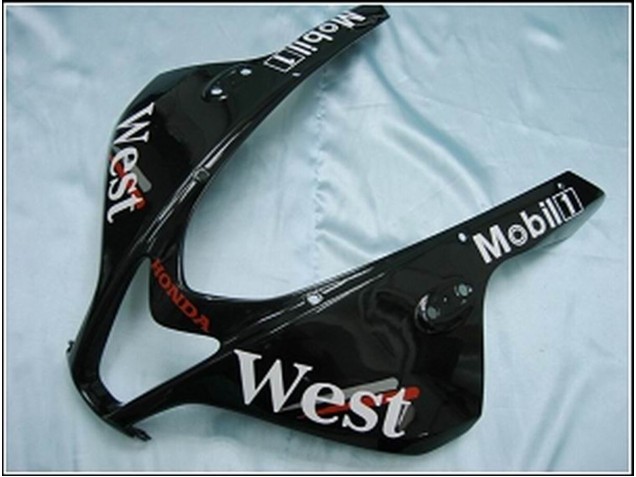 Carenados Moto Honda CBR600RR 2007-2008 - Negro Brillante Blanco West Fabricantes