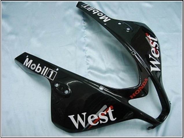 Carenados Moto Honda CBR600RR 2007-2008 - Negro Brillante Blanco West Fabricantes