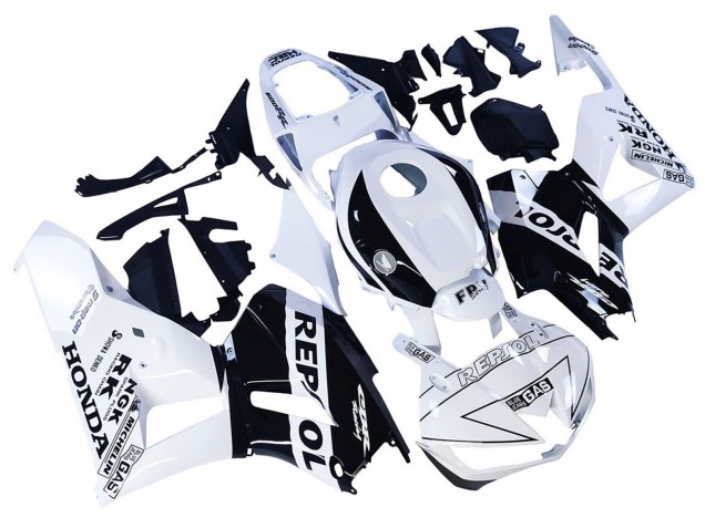 Carenados Moto Honda CBR600RR 2013-2023 - Blanco Negro Brillante Repsol Fabricantes