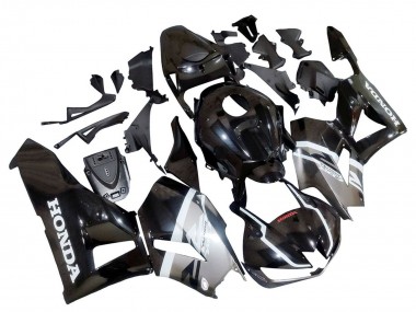 Carenados Moto Honda CBR600RR 2013-2023 - Plata Negro Brillante Fabricantes