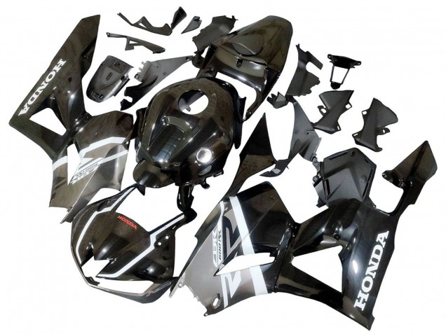 Carenados Moto Honda CBR600RR 2013-2023 - Plata Negro Brillante Fabricantes