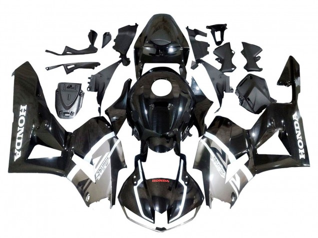 Carenados Moto Honda CBR600RR 2013-2023 - Plata Negro Brillante Fabricantes