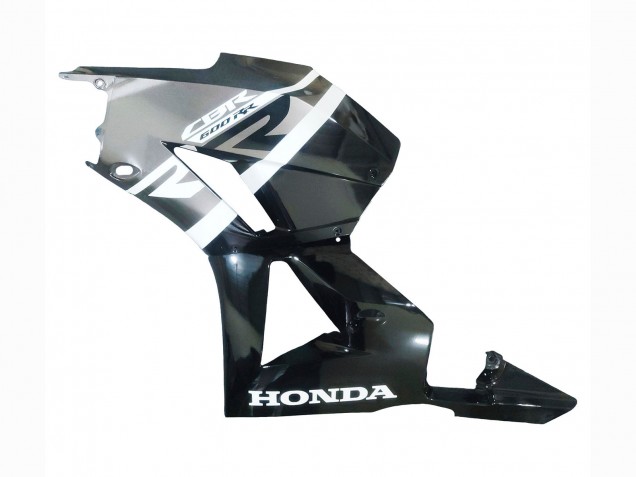 Carenados Moto Honda CBR600RR 2013-2023 - Plata Negro Brillante Fabricantes