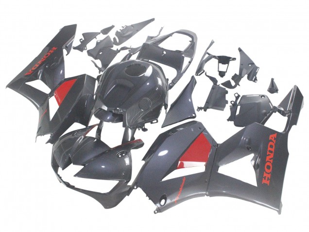 Carenados Moto Honda CBR600RR 2013-2023 - Negro FibraCarbono Rojo Fabricantes