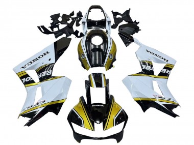 Carenados Moto Honda CBR600RR 2013-2023 - Blanco Oro Negro Brillante Repsol Fabricantes