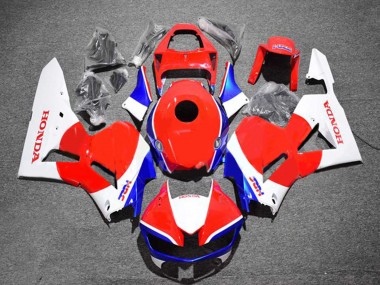 Kits Carenado Moto Honda CBR600RR 2013-2023 - Blanco Rojo Azul HRC Fabricantes