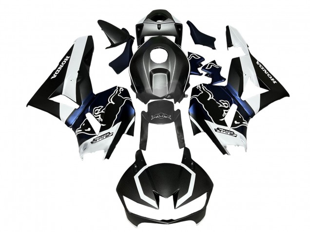 Carenados Moto Honda CBR600RR 2013-2023 - Negro FibraCarbono Blanco Azul Rojo Bull Fabricantes