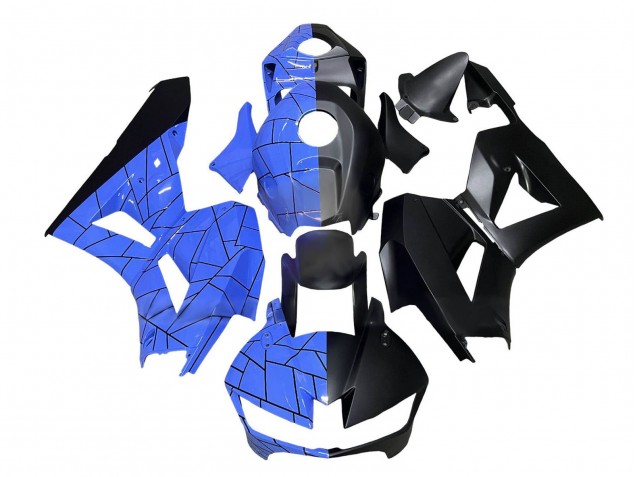 Carenado Moto Honda CBR600RR 2013-2023 - Azul Negro Mate Fabricantes