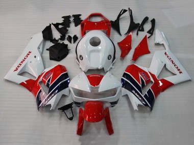Carenados Moto Honda CBR600RR 2013-2023 - Blanco Rojo Azul Oscuro HRC Fabricantes