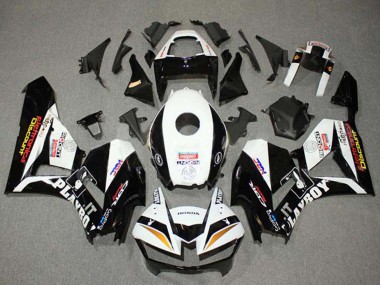 Carenados Moto Honda CBR600RR 2013-2023 - Blanco Oro Negro Brillante HRC Fabricantes