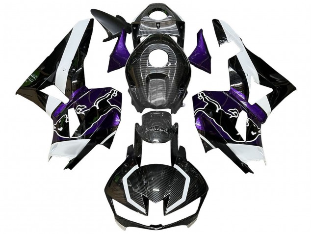 Carenados Moto Honda CBR600RR 2013-2023 - Negro FibraCarbono Blanco Púrpura Rojo Bull Fabricantes
