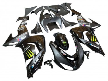 Carenados Moto Kawasaki ZX10R 2006-2007 - Gris Amarillo Negro Brillante Monstruo Elf Fabricantes