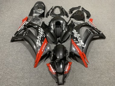 Carenados Moto Kawasaki ZX10R 2008-2010 - Negro FibraCarbono Rojo Fabricantes