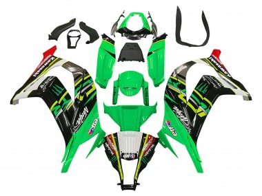 Carenados Moto Kawasaki ZX10R 2011-2015 - Verde Amarillo Negro Blanco Elf Monstruo Fabricantes