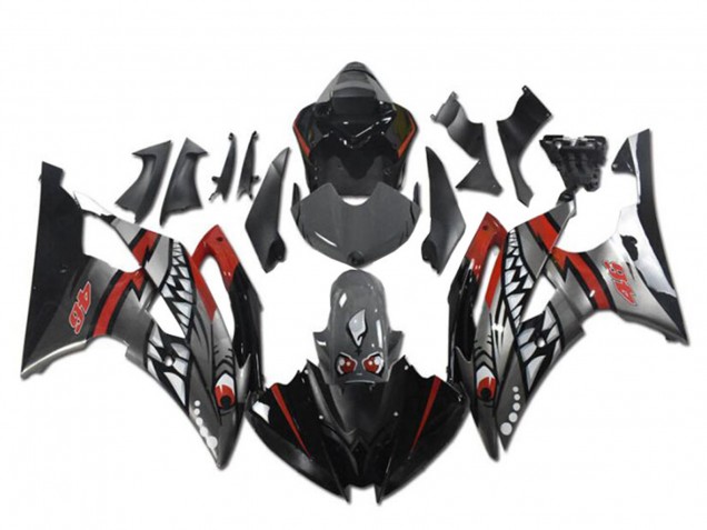Carenados Moto Yamaha YZF R6 2008-2016 - Rojo Plata Gris Tiburón Fabricantes