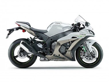 Carenados Moto Kawasaki ZX10R 2016-2020 - Blanco Perla Verde Fabricantes