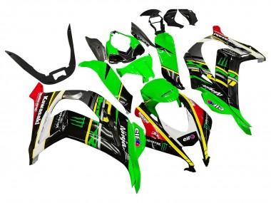 Carenados Moto Kawasaki ZX10R 2016-2020 - Verde Amarillo Rojo Negro Elf Monstruo Fabricantes