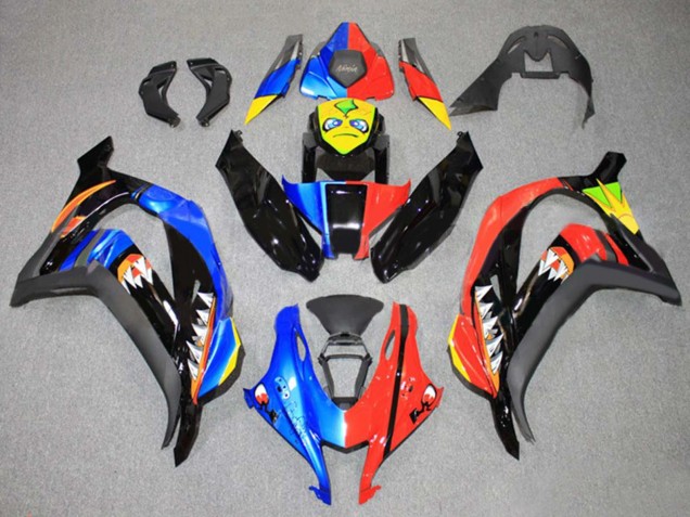 Carenados Moto Kawasaki ZX10R 2016-2020 - Azul Rojo Amarillo Negro Tiburón Fabricantes