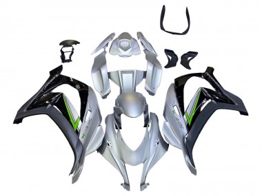 Carenado Moto Kawasaki ZX10R 2016-2020 - Plata Verde Negro Fabricantes