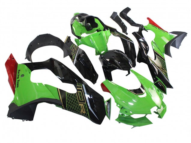 Carenado Moto Kawasaki ZX10R 2021-2025 - Verde Negro Rojo Honeycomb Fabricantes