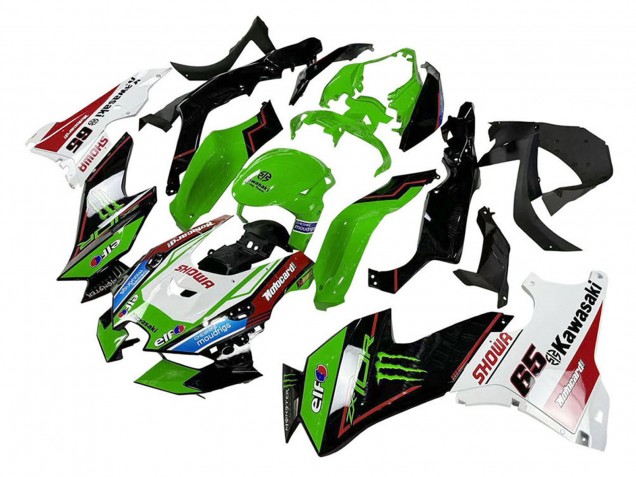 Carenados Moto Kawasaki ZX10R 2021-2025 - Verde Negro Blanco Rojo Azul Showr Elf Monstruo Fabricantes
