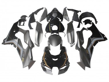 Carenados Moto Kawasaki ZX10R 2021-2025 - Negro Gris Oro Fabricantes