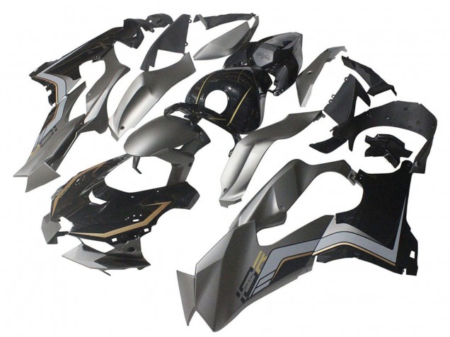 Carenados Moto Kawasaki ZX10R 2021-2025 - Negro Gris Oro Fabricantes