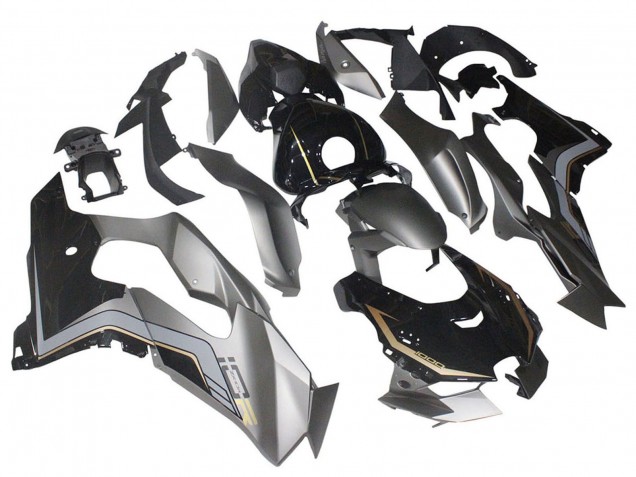 Carenados Moto Kawasaki ZX10R 2021-2025 - Negro Gris Oro Fabricantes