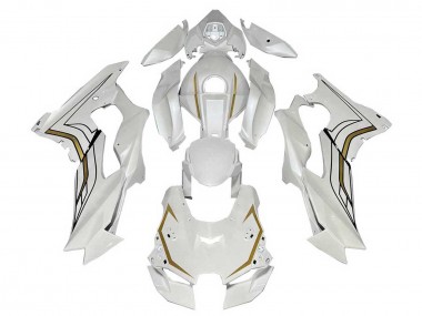 Carenados Moto Kawasaki ZX10R 2021-2025 - Blanco Oro Fabricantes