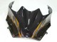 Carenados Moto Kawasaki ZX14R ZZR1400 2006-2011 - Negro Brillante Oro Llama Fabricantes