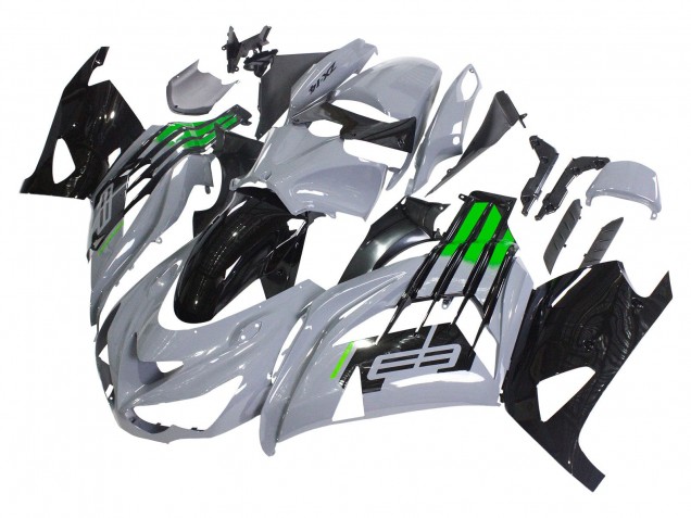 Carenados Moto Kawasaki ZX14R ZZR1400 2012-2024 - Gris Verde Negro Fabricantes