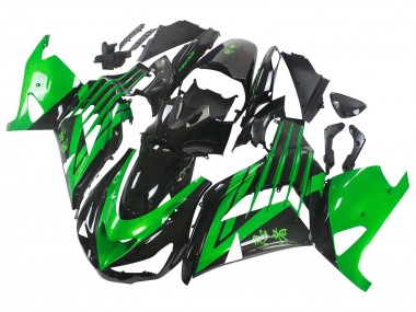 Kits Carenado Moto Kawasaki ZX14R ZZR1400 2012-2024 - Verde Negro Brillante Fabricantes